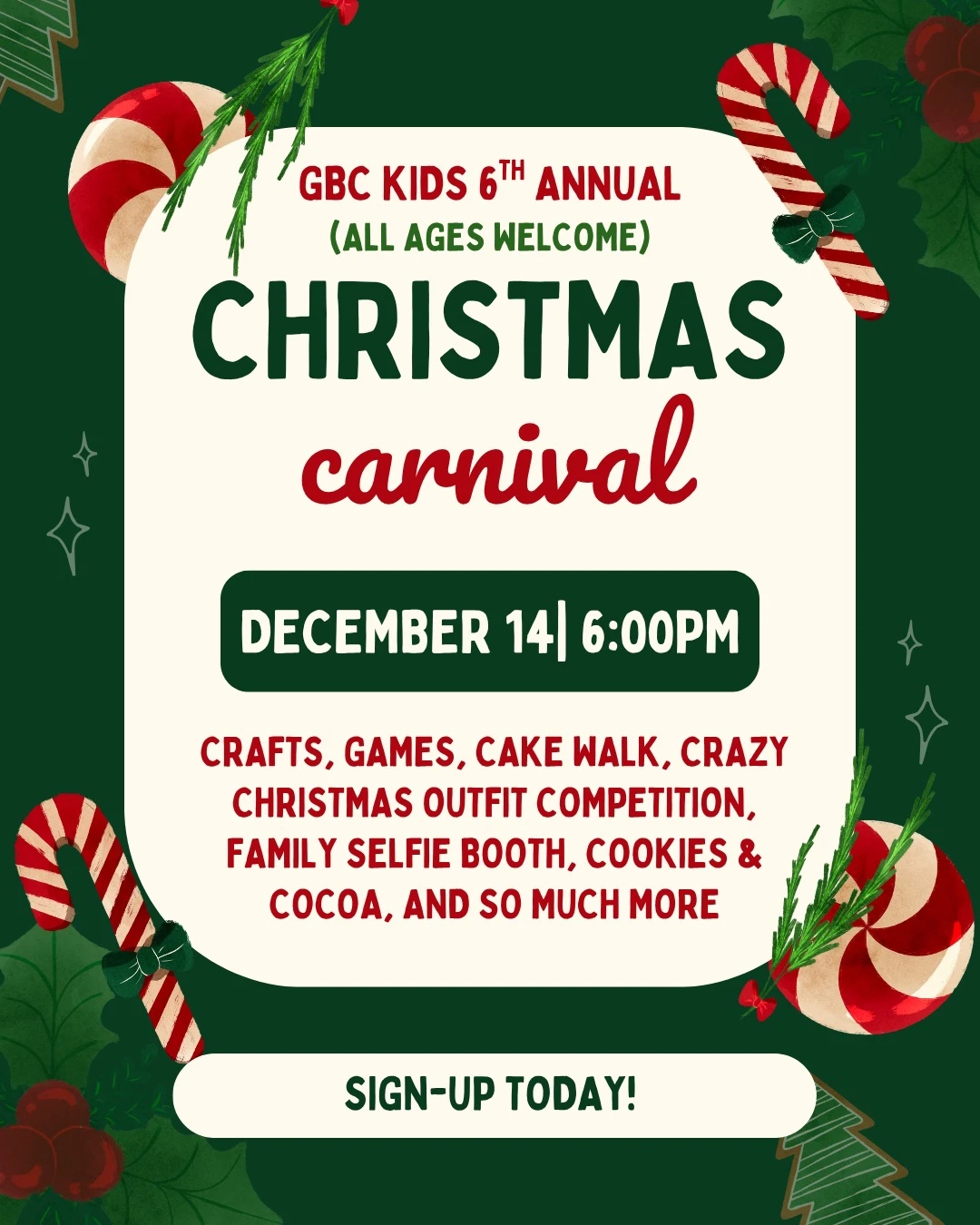 GBC Christmas Carnival Flyer GBC Christmas Carnival Flyer